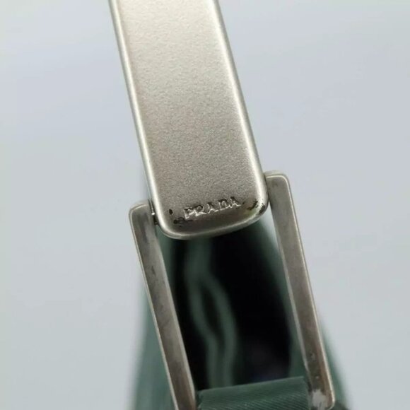 PRADA Shoulder Bag Nylon Green Auth - Picture 6 of 15